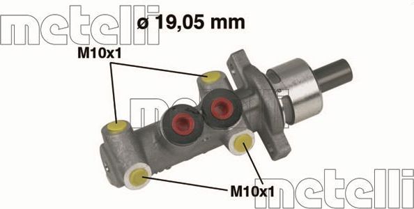 Тормозной цилиндр главный Metelli (Чугун) для Citroen Saxo 1996-2003. Артикул 05-0266