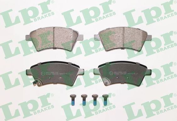 Тормозные колодки LPR передние для Fiat Sedici 2006-2014. Артикул 05P1245