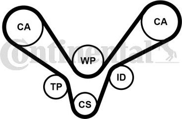 Ремень ГРМ ContiTech. Артикул CT984