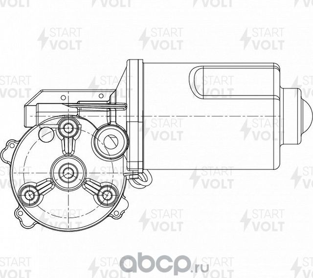 Мотор стеклоочистителя (моторчик дворников) StartVOLT передний для Land Rover Freelander I 1998-2006. Артикул VWF 2109