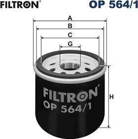 Масляный фильтр Filtron для Ravon R4 2015-2026. Артикул OP 564/1