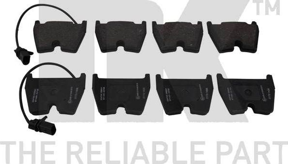 Тормозные колодки NK. Артикул 224785