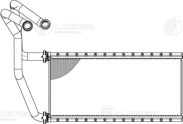 Радиатор отопителя (печки) Luzar для Land Rover Range Rover IV 2012-2026. Артикул LRh 1017