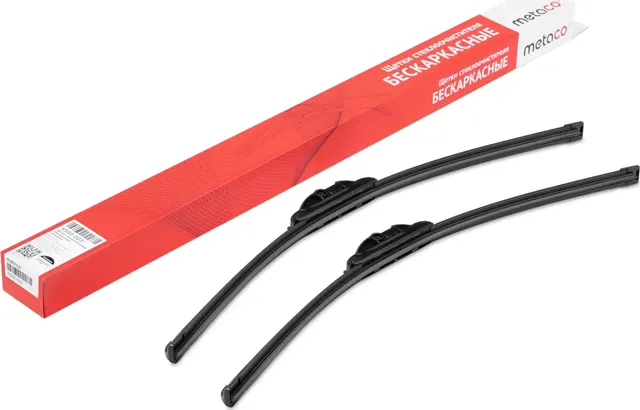 Щетки стеклоочистителя (к-кт) 600/600мм (Metaco). Артикул 9502027