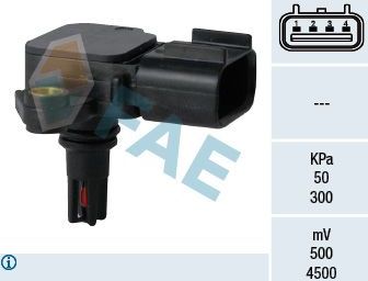 Датчик абсолютного давления (ДАД, MAP) FAE для Ford Mondeo III 2000-2007. Артикул 15114