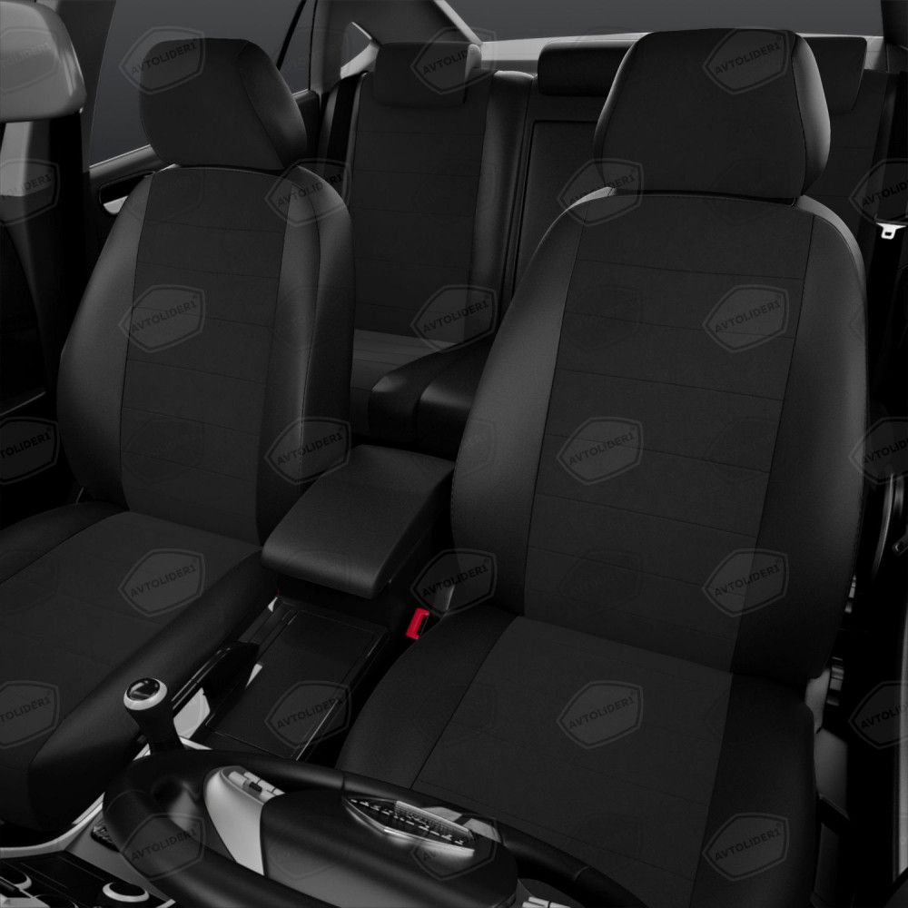 Универсальные чехлы Автолидер на сидения, цвет Черный. Артикул UKK31-0101