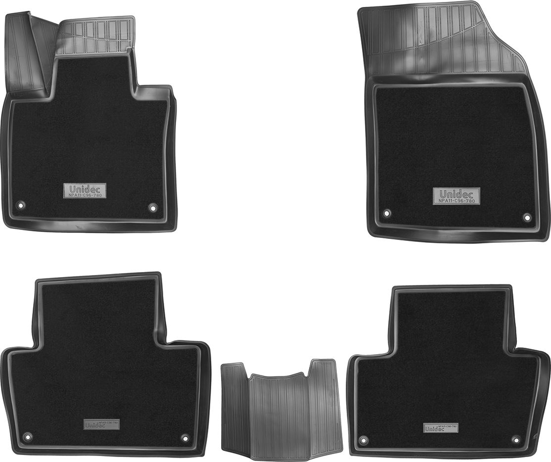 Коврики Норпласт комбинированные для салона Volvo XС90 II 5 мест 2014-2026. Артикул NPA11-C96-780-CM
