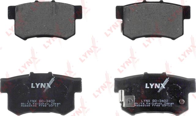 Тормозные колодки LYNXauto задние для Great Wall Hover H6 2011-2017. Артикул BD-3402