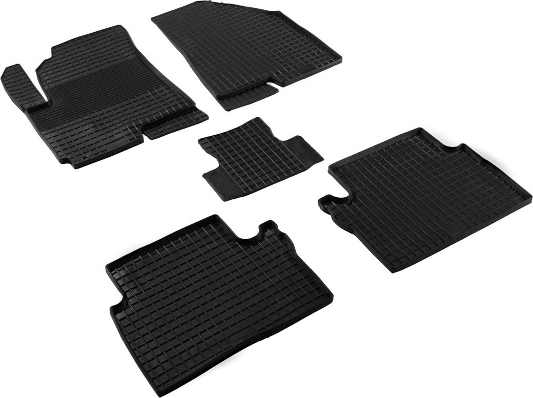 Коврики резиновые Seintex с узором сетка для салона Jetour X50 2024-2026. Артикул 318028