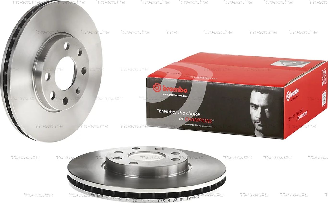 Тормозной диск Brembo передний для Opel Astra G 1998-2009. Артикул 09.7628.14