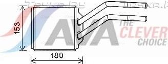 Радиатор отопителя (печки) AVA задний для Ford Transit Torneo VI 2000-2006. Артикул FD6614