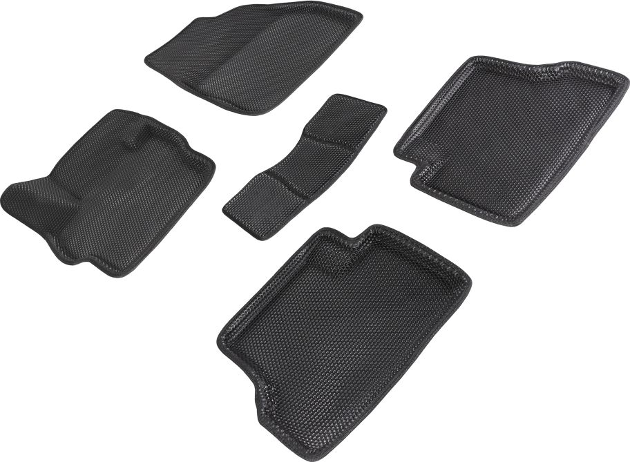 Коврики Seintex 3D EVA Соты для салона Mazda 3 II 2009-2013 ЧЕРНЫЕ. Артикул 95415