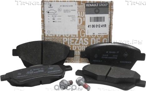 Тормозные колодки Renault для Renault Kangoo II 2008-2026. Артикул 410601241R