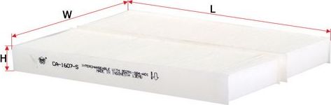 Салонный фильтр Sakura. Артикул CA-1607-S