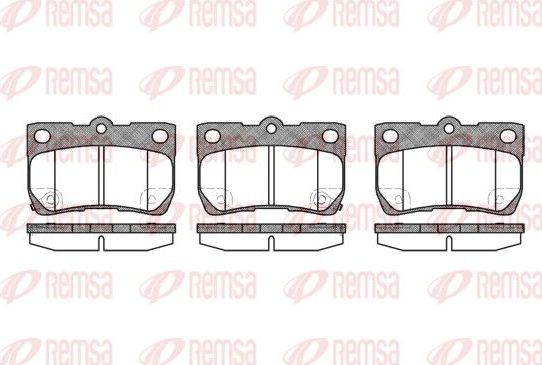 Тормозные колодки Remsa. Артикул 1181.02