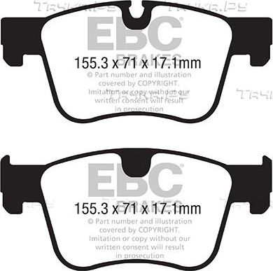 Тормозные колодки EBC Brakes. Артикул DP22359