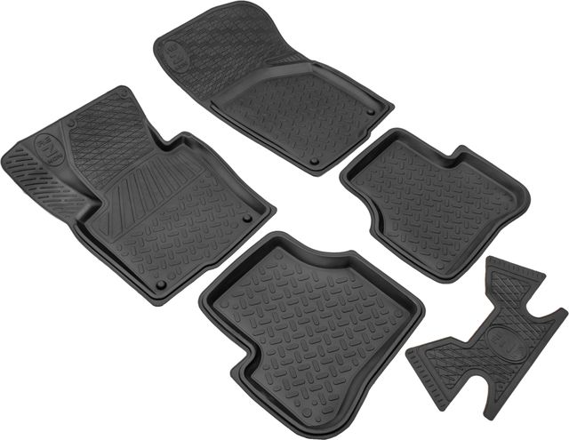 Коврики Rezkon резиновые для салона Volkswagen Golf VI 2009-2012. Артикул 1035005100