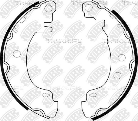 Тормозные колодки NiBK задние для Renault Megane I 1996-2003. Артикул FN0550