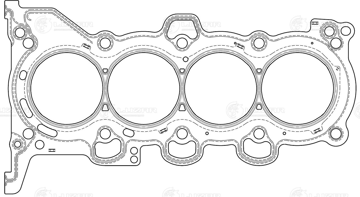 Прокладка ГБЦ Luzar. Артикул LES 10828