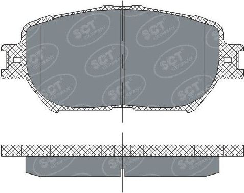 Тормозные колодки SCT-Germany. Артикул SP 275 PR