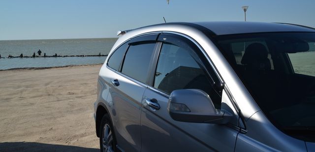 Дефлекторы V-Star для окон (с хром. молдингом) Honda CR-V III 2006-2012. Артикул CHR17195