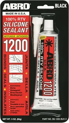 Герметик силиконовый (Abro). Артикул SS-1200-BLK-3