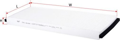 Салонный фильтр Sakura для Audi 90 II (B3) 1987-1991. Артикул CA-3104