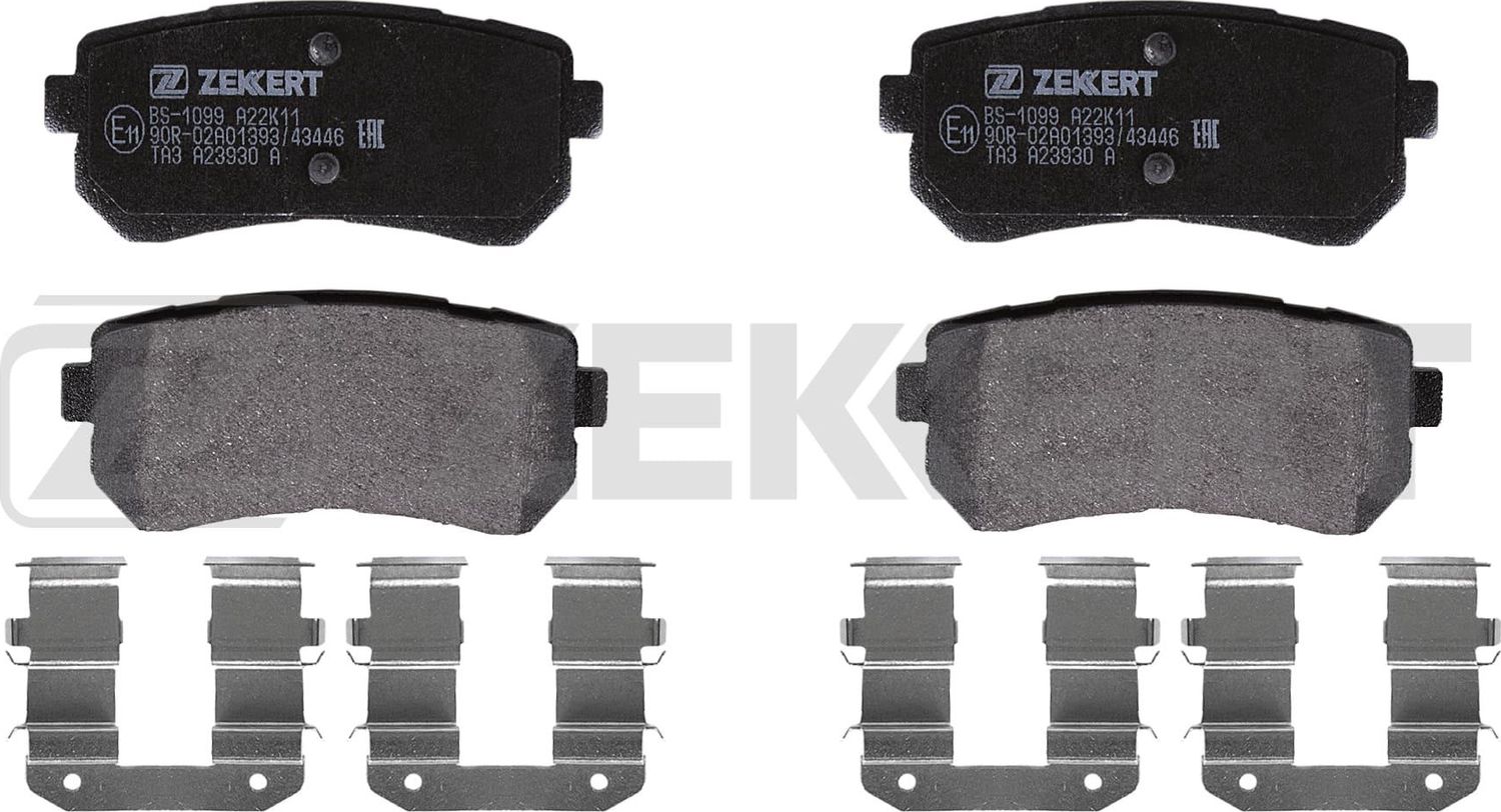 Тормозные колодки Zekkert. Артикул BS-1099