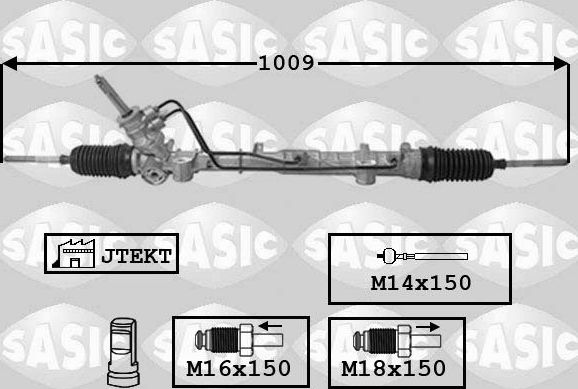 Рулевая рейка Sasic для Renault Logan I 2004-2015. Артикул 7174017