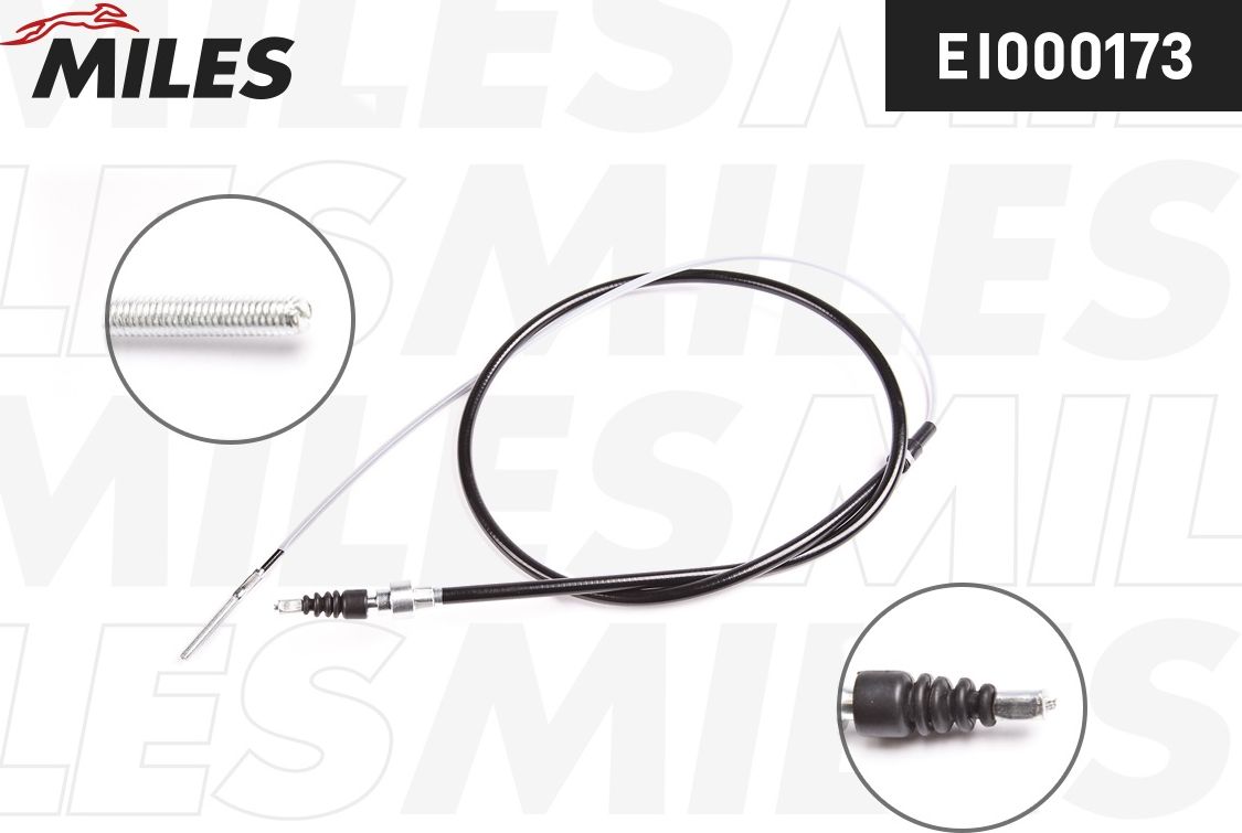 Трос ручника (тросик ручного тормоза) Miles. Артикул EI000173