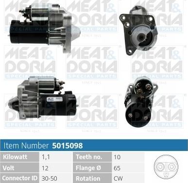 Стартер Meat & Doria для Renault Espace III 1996-2000. Артикул 5015098