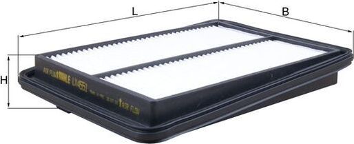 Воздушный фильтр Mahle-Knecht. Артикул LX 4551