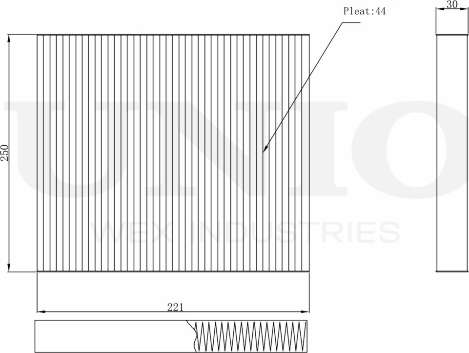 Фильтр салона (Unio). Артикул FLT-40020