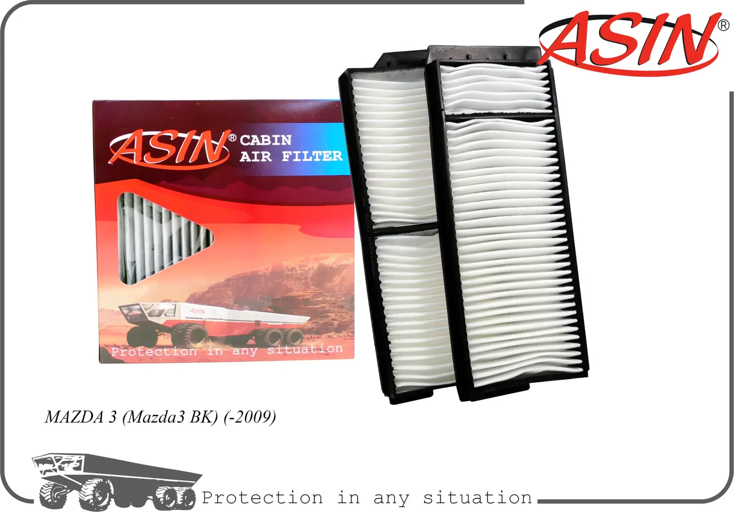 Фильтр салонный (Asin). Артикул ASINFC273