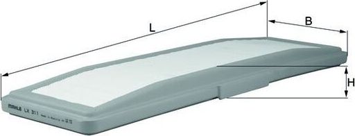 Воздушный фильтр Mahle. Артикул LX 311