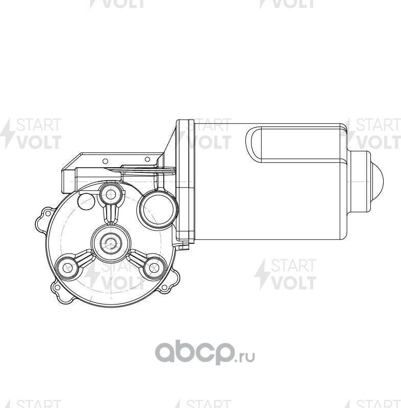 Мотор стеклоочистителя (моторчик дворников) StartVOLT. Артикул VWF 0557