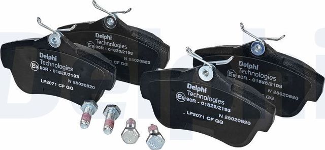 Тормозные колодки Delphi (Low-Metallic). Артикул LP2071