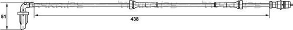 Датчик ABS Bosch задний правый для Renault Logan I 2004-2008. Артикул 0 265 007 582
