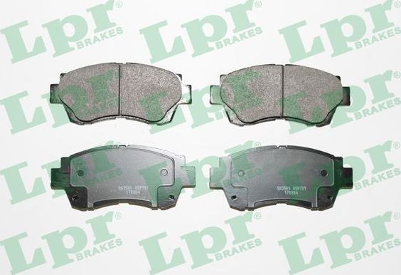 Тормозные колодки LPR передние для Lexus ES III 1996-2001. Артикул 05P701