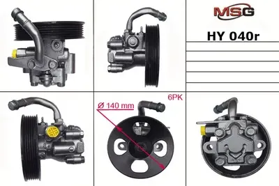 Насос ГУР новый Hyundai Coupe 2001-2006, Hyundai Santa Fe 2001-2006, Hyundai Tra (MSG). Артикул HY040