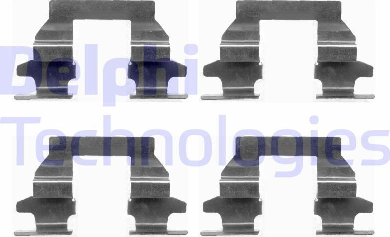 ПЛАСТИНЫ НАПРАВЛЯЮЩИЕ ТОРМ КОЛОДОК Delphi. Артикул LX0446