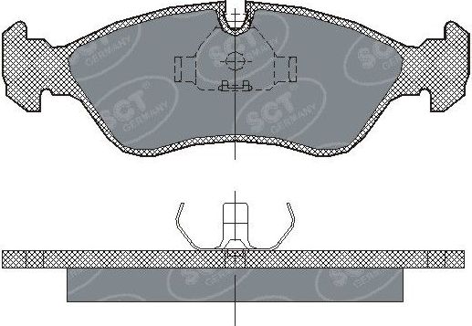 Тормозные колодки SCT-Germany. Артикул SP 122 PR