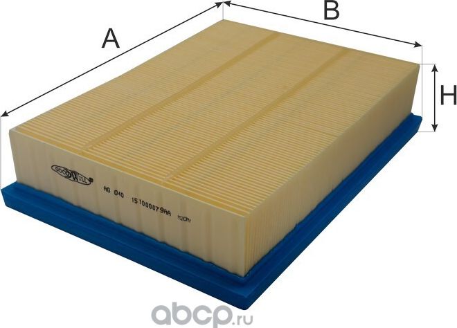 Воздушный фильтр GoodWill для Chery Tiggo 8 Pro I 2021-2026. Артикул AG 040