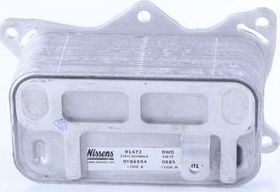 Радиатор масляный (маслоохладитель) для двигателя Nissens (алюминий). Артикул 91472