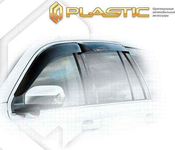 Дефлекторы СА Пластик для окон (Classic полупрозрачный) Volvo XC90 2009. Артикул 2010030303215
