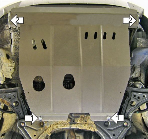 Защита Мотодор для картера и КПП Chevrolet Aveo I 2003-2008. Артикул 73003