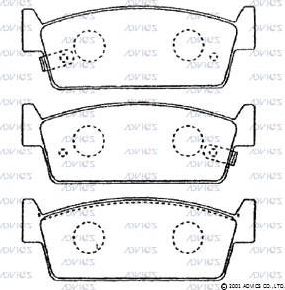 Тормозные колодки Advics. Артикул SN811P