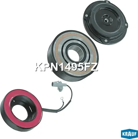 Шкив компрессора кондиционера в сборе (Krauf). Артикул KPN1495FZ