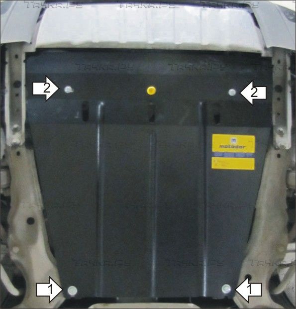 Защита Мотодор для картера, КПП Volvo XC90 I 2002-2014. Артикул 02619