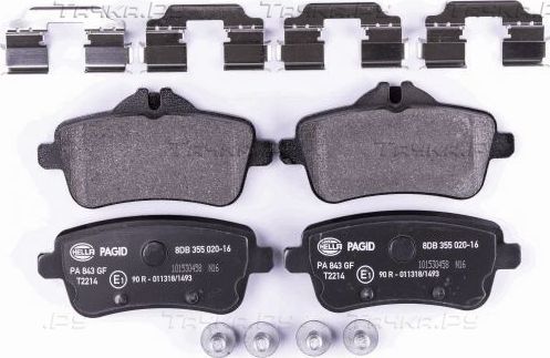 Тормозные колодки Hella. Артикул 8DB 355 020-161